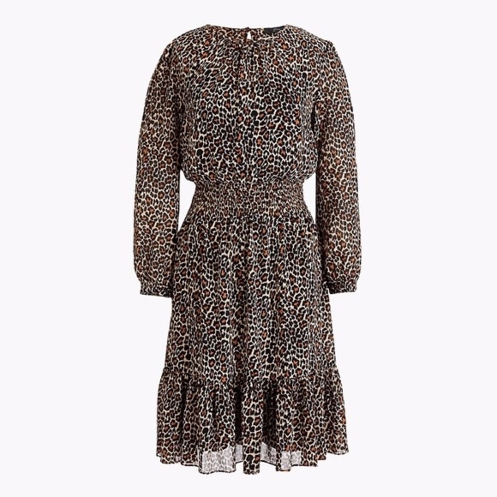 JCrew Leopard Print Dress Medium
